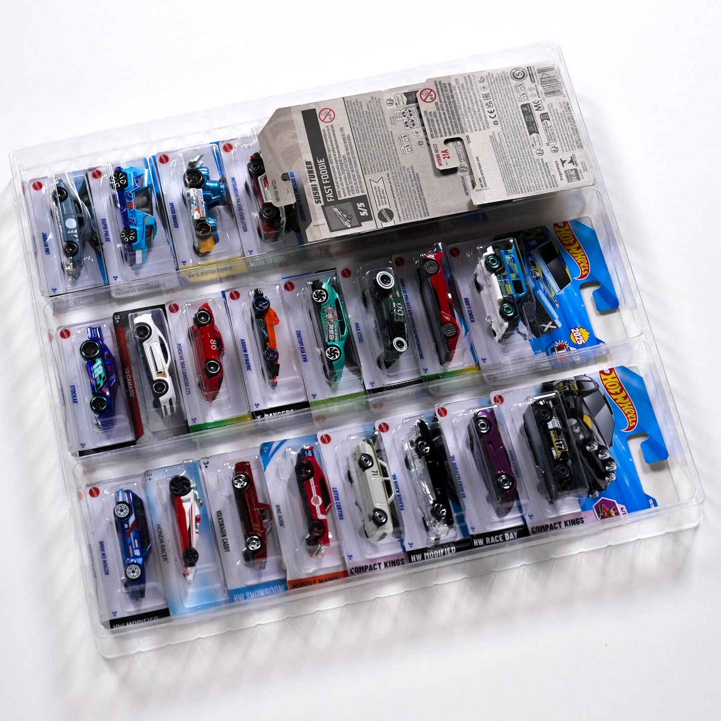 20 trays TexRack® for HW Main Line and Matchbox on card for more than 500 models