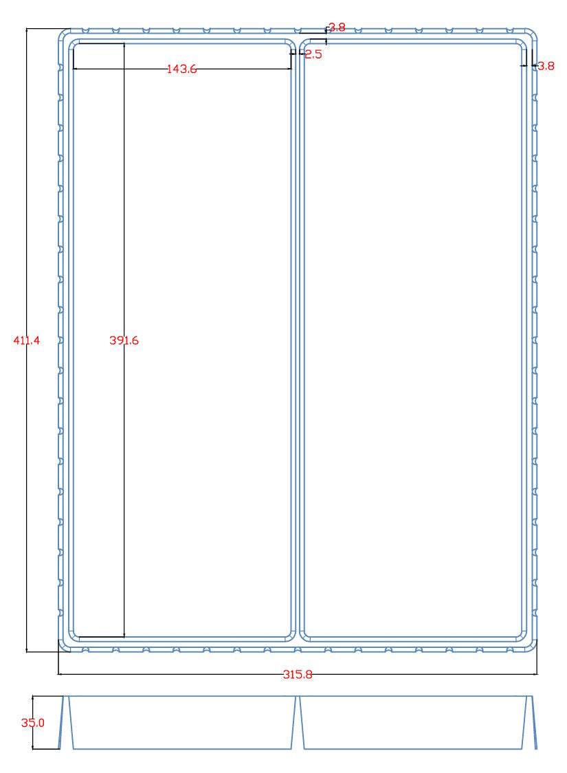 20 trays TexRack® for Hot Wheels Premium cards and GreenLight models