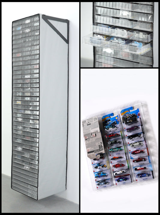 40 trays TexRack® for HW Main Line and Matchbox on card for more than 1,000 models