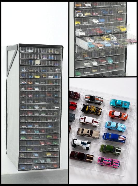 20 trays TexRack® for 480 loose Die Cast cars