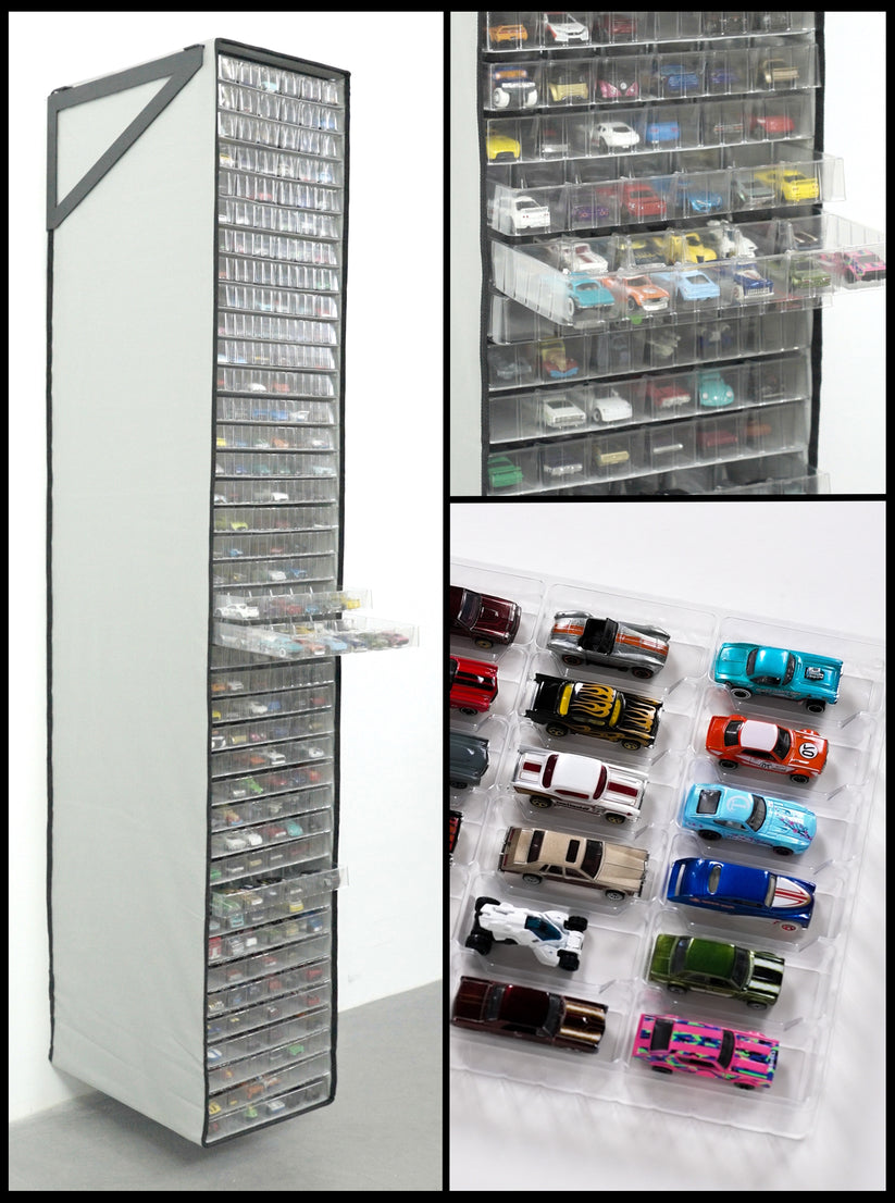 40 trays TexRack® for 960 loose Die Cast cars – TexRacks