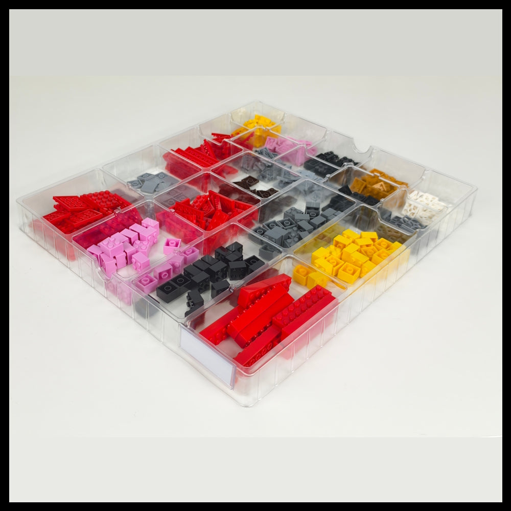8 IKEA® shelf compatible  trays, 20 compartments each, for LEGO® bricks, sewing supplies, craft items and others