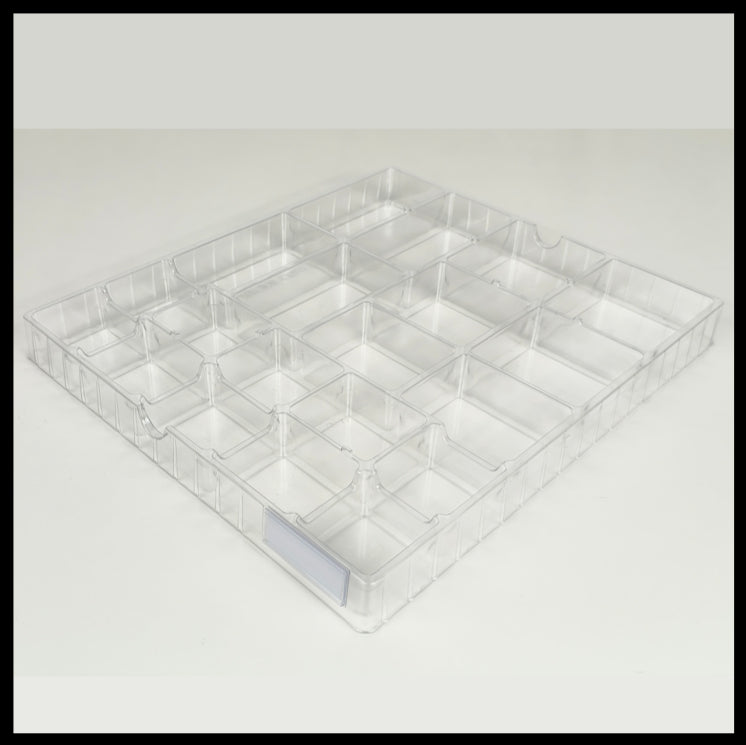 8 IKEA® shelf compatible  trays, 20 compartments each, for LEGO® bricks, sewing supplies, craft items and others
