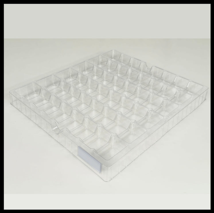 8 stackable trays with 48 compartments each, for LEGO® Minifigures and many other small collectibles